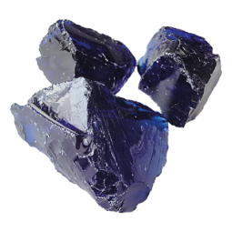 Glasbrocken Azurblau Zierstein aus Naturstein Monte Graniti